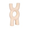 Decorative Object Ceramic Sculptural Modern Glam Design for Home, Office, Bedroom, and Living Room Decor - 15" Ivory - 3 of 4