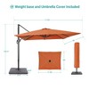 11.5x9ft Cantilever Patio Umbrella with 270g Fade-Resistant Fabric, - 3 of 4