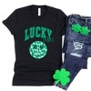 Simply Sage Market Women's Lucky Vibes Smiley Short Sleeve Graphic Tee - 3 of 4