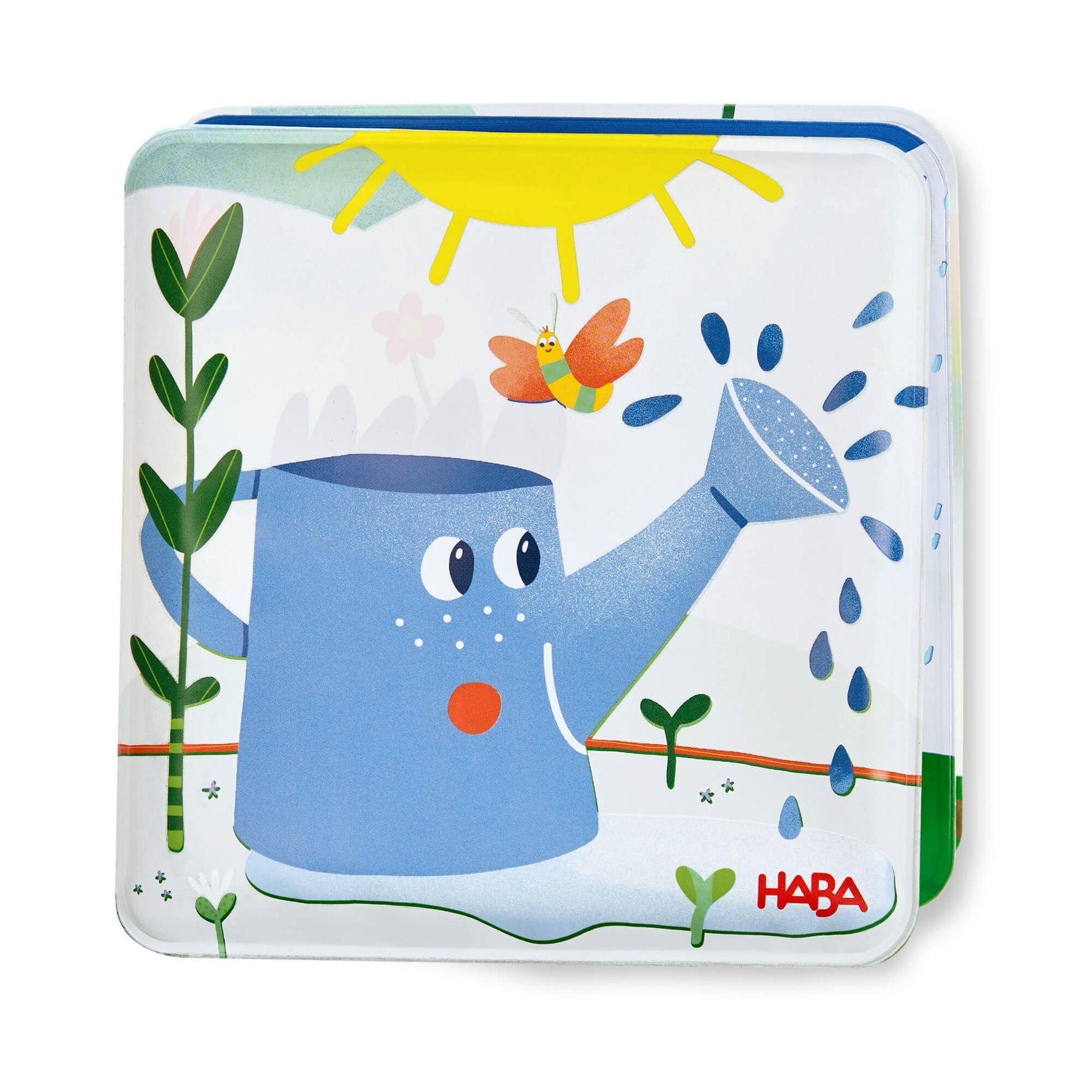 HABA Magic Rain Bath Book – Color Changing Soft Baby Book and Waterproof Bath Toy for Sensory Water Play for Toddlers