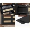 Zstar 8 Drawer Double Dresser for Bedroom, Living Room, Entryway, Hallway - 4 of 4