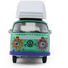 1973 Volkswagen Type 2 Westfalia Campmobile Green with White and Graphics "Club Vee-Dub" 1/64 Diecast Model Cars by Greenlight - 4 of 4