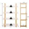 NicBex 4 Tiers Modular Bookcase Solid Wood Storage Unit Contemporary Home Decor Multi-Functional Display - 4 of 4
