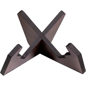 Gator Frameworks GFW-ELITEGTRXSTD-BRN Elite Series Guitar X Style Stand in Dark Walnut Brown Finish Walnut - 1 of 4