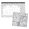 Monthly Desk Pad Calendar, Monthly Coloring Artwork, 17.75 x 10.88, Black Binding, Clear Corners, 12-Month (Jan to Dec): 2026 - 2 of 4