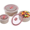 3-Pack Lightweight Wheat Straw Bowls - Reusable Eco-Friendly Food Storage for Grains, Desserts, Fruits & Snacks  White - 2 of 4