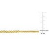 EVERLY JEWELRY | Yellow Plated Sterling Silver wheat link and bead Bracelet, 8 inc+1 incext - 2 of 4