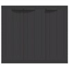 vidaXL Outdoor Storage Cabinet Black 38.2"x14.6"x33.5" PP - 4 of 4