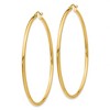 Black Bow Jewelry 2mm x 55mm 14k Yellow Gold Classic Round Hoop Earrings - 2 of 4