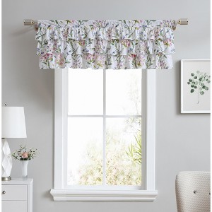 Laura Ashley Meadow Breeze Valance - 50X18 - Purple - 1 of 3