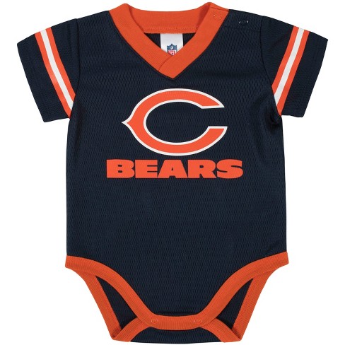 Gerber Baby Girls Chicago Bears Short Sleeve Bodysuit, 3-Pack