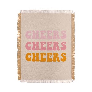 socoart cheers cheers cheers Woven Throw Blanket - Deny Designs - 1 of 4
