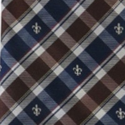 navy blue, brown and white