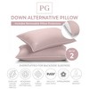 Firm Density Side/Back Sleeper, Down Alternative Pillow with MicronOne Technology, and Removable Pillow Protector - 2 Pack - image 2 of 4