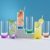 JoyJolt Hue Colored Highball Drinking Glasses - 13 oz - Set of 6 - 2 of 4