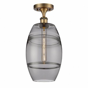 Vaz - 1 Light Semi-Flush Mount In Industrial Style-11.13 Inches Tall and 8 Inches Wide - 1 of 1