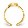 Black Bow Jewelry Sea Shell Toe Ring in 14K Yellow Gold - 2 of 4