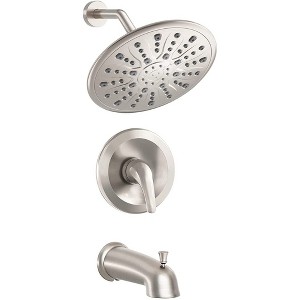 PROOX Single-Handle 1-Spray High Pressure Tub and Shower Faucet with 9 in. Large Shower Head - 1 of 4