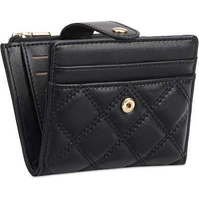 BEAFUP Small Wallets Women,PU Leather Bifold RFID Blocking Card Holder With Zipper Coin Pocket for Women