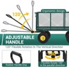 Heavy Duty Steel Garden Wagon Pullable Cart with 180¡ã Rotating Handle and Removable Sides for Farm - 4 of 4