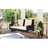 Ridstar 50 in. W Hanging Porch Swing with Chains, Cushion & Pillow For Garden, Backyard & Pond-Brown - 2 of 4