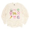 Simply Sage Market Coquette Watercolor School Chart Garment Dyed Long Sleeve - 2 of 4