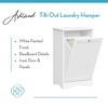 RiverRidge Home Ashland Tilt Out Laundry Hamper Cabinet with Removable Cloth Storage Bag White - 4 of 4