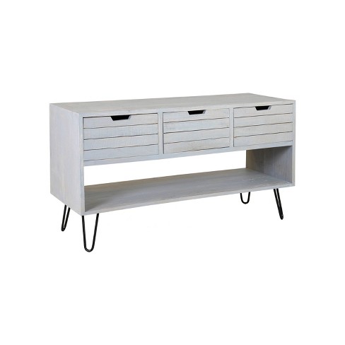 Lanie Media Cabinet Gray East At Main Target