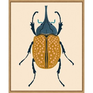 Amanti Art Beetle Bug II by Victoria Barnes Canvas Wall Art Print Framed 16 x 20-in. - 1 of 4