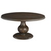 HomeRoots 60" Brown Solid Wood Pedestal Base Round Top Dining Table - 4 of 4