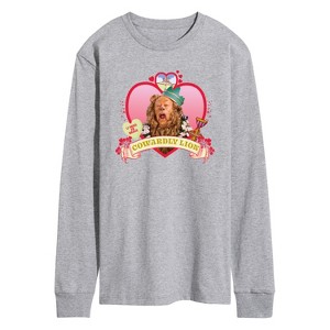 Men's - Wizard of Oz - Heart Cowardly Lion Long Sleeve Graphic T-Shirt - 1 of 4
