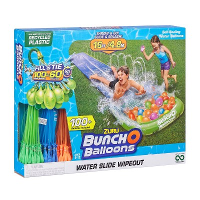 Bunch O Balloons Small Water Slide with 3 Bunches of Crazy Recycled Balloons