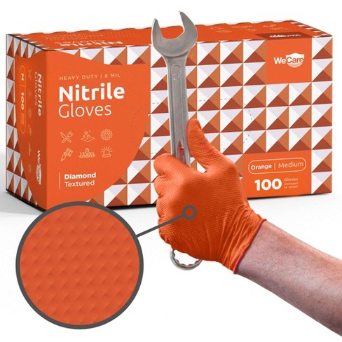 Diamond Pattern Nitrile Gloves Industrial Waterproof Oil - Temu