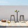 FDW Metal Bar Stools Set of 4 Counter Height Barstool Stackable Barstools  Indoor Outdoor Patio Bar Stool Home Kitchen Dining Stool - 3 of 4