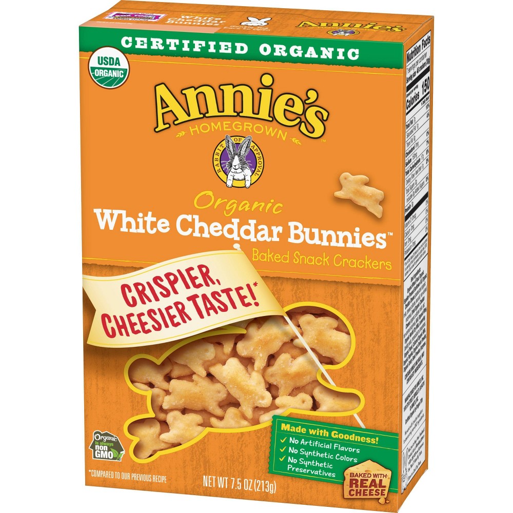 UPC 013562302284 product image for Annie's Organic White Cheddar Bunnies Baked Snack Crackers - 7.5oz | upcitemdb.com