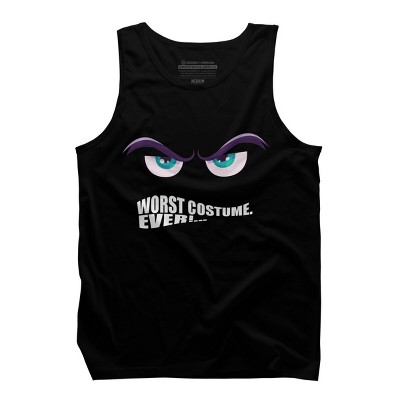 Men's Design By Humans Worst Costume Ever (Halloween) By Editive Tank Top