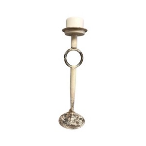 Slickblue Small & Medium Wrought Iron Candle Holders, Antique Rustic Finish, Perfect for Table or Entryway - 1 of 4