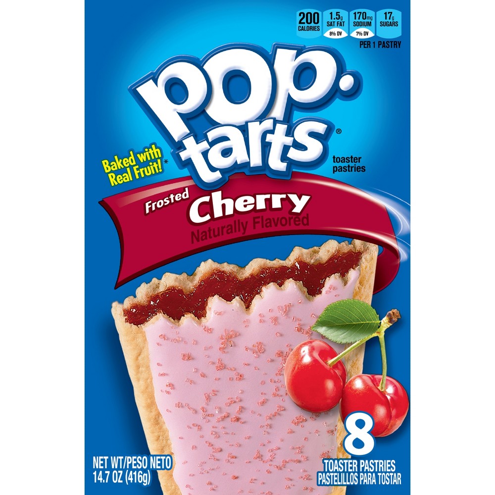 UPC 038000318108 product image for Kellogg's Pop Tarts Frosted Cherry 8ct | upcitemdb.com