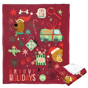 Warner Bros. Scooby-Doo Groovy Holidays Silk Touch Throw Blanket 50x60 Inches - 1 of 4