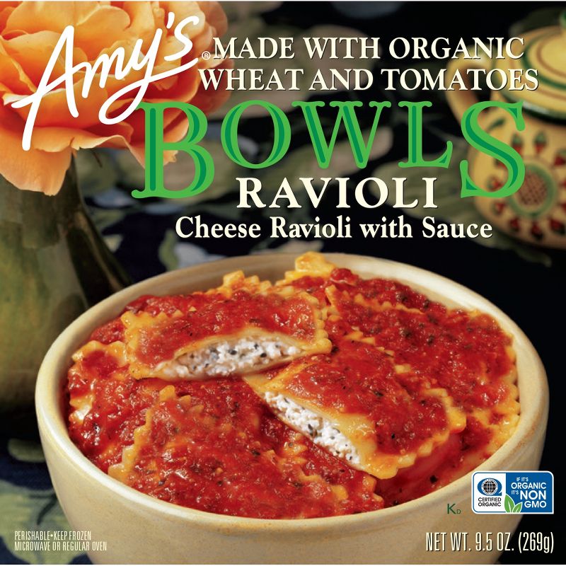 Amy&#39;s Frozen Cheese Ravioli with Sauce Bowl - 9.5oz, 5 of 6