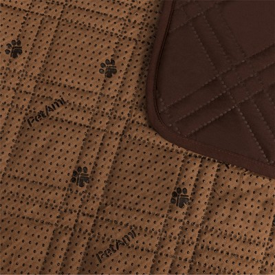 Small Brown Waterproof Reversible Pet Blanket
