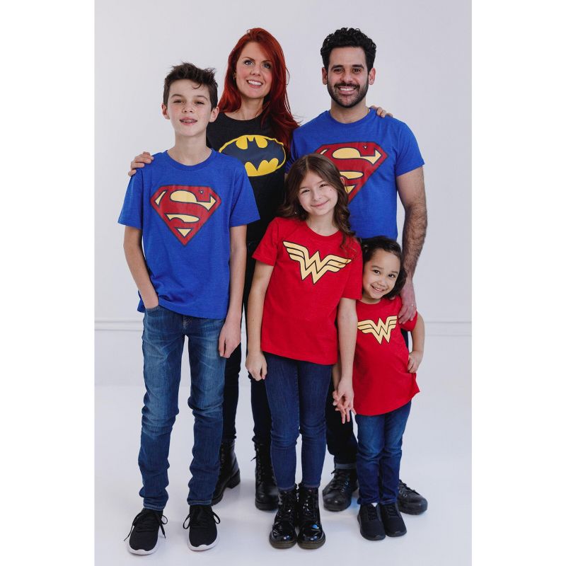 DC Comics DC Comics Justice League Batman Superman Wonder Woman T-Shirt Little Kid to Adult, 4 of 7
