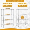 BestMassage 4-Tier Steel Wire Shelving Unit Storage Shelves with Wide-Span Shelves Perfect for Home Office or Commercial Use - image 4 of 4