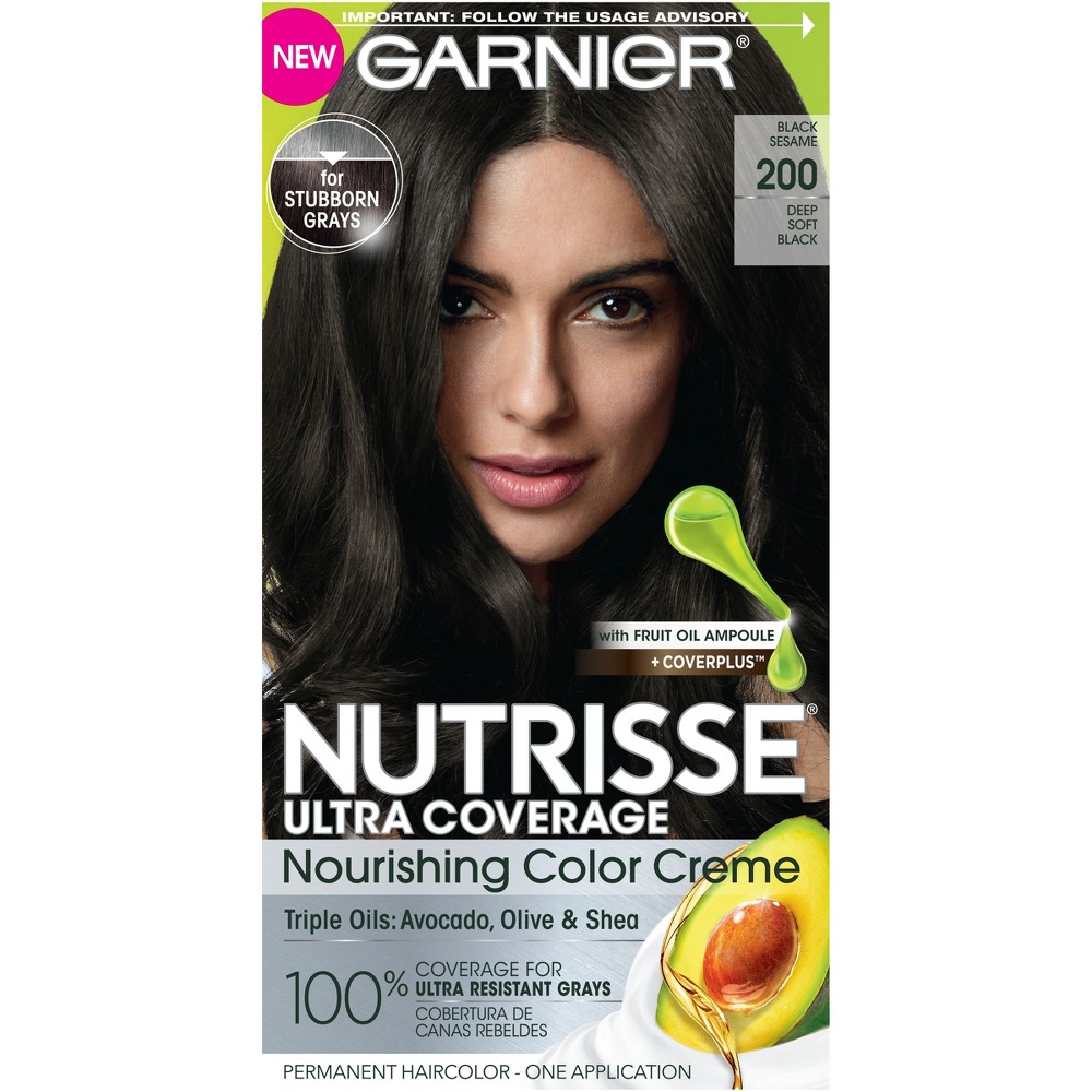 Photos - Hair Dye Garnier Nutrisse Ultra Coverage 100 Gray Coverage Permanent Hair Color - 2 