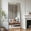 Lirago 71" x 31" Rectangle full body mirror with Black Scratch Resistant Aluminum Alloy Frame with bracket - 4 of 4