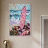 Art Remedy Colorful Surfboard in the Sand Colorful Coastal Wall Art Framed - 2 of 4