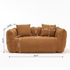 CAVINAS Chenille Bean Bag Chair,Square Lazy Floor Sofa Chair with High Resilience Memory Foam,Cozy Lounge Chair for Living Room - 3 of 4