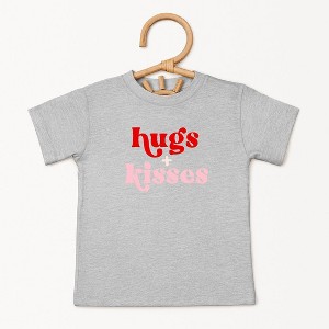 The Juniper Shop Hugs And Kisses Toddler Short Sleeve Tee - 1 of 3