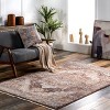 Nuloom Philippa Medallion 4x6 Indoor Area Rug for Living Room Bedroom Dining Room Kitchen, Brown - 2 of 4