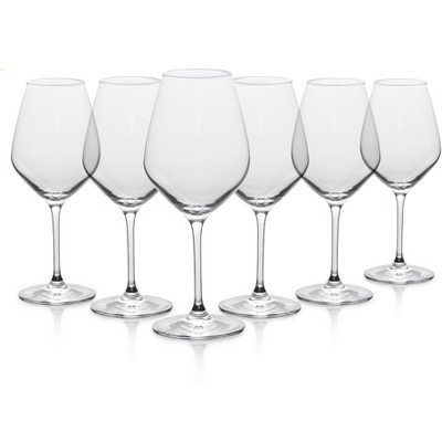 True Stemmed Wine Glasses, Lead-free Crystal Glassware For Red And White  Wine, Dishwasher Safe, Set Of 4, 14 Oz, Clear : Target